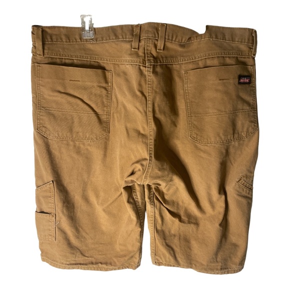 Dickies Flat Front Relax Shorts Mens Size 42 Tan Brown Heavyweight 100% Cotton . - Picture 7 of 9